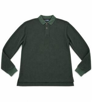 Arrow America’s Sport Men’s Forest Green Waffle Knit Long Sleeve Polo Shirt XL